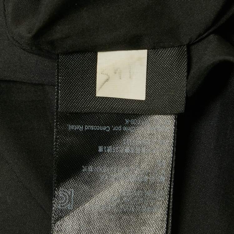 مملوكة مسبقًا All Saints Black Leather Lyra Star Skirt M