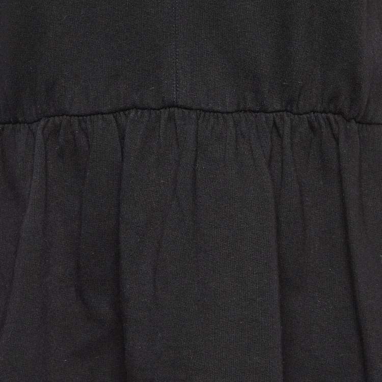 Pre Owned All Saints Black Cotton Niki Mini Sweat Dress L