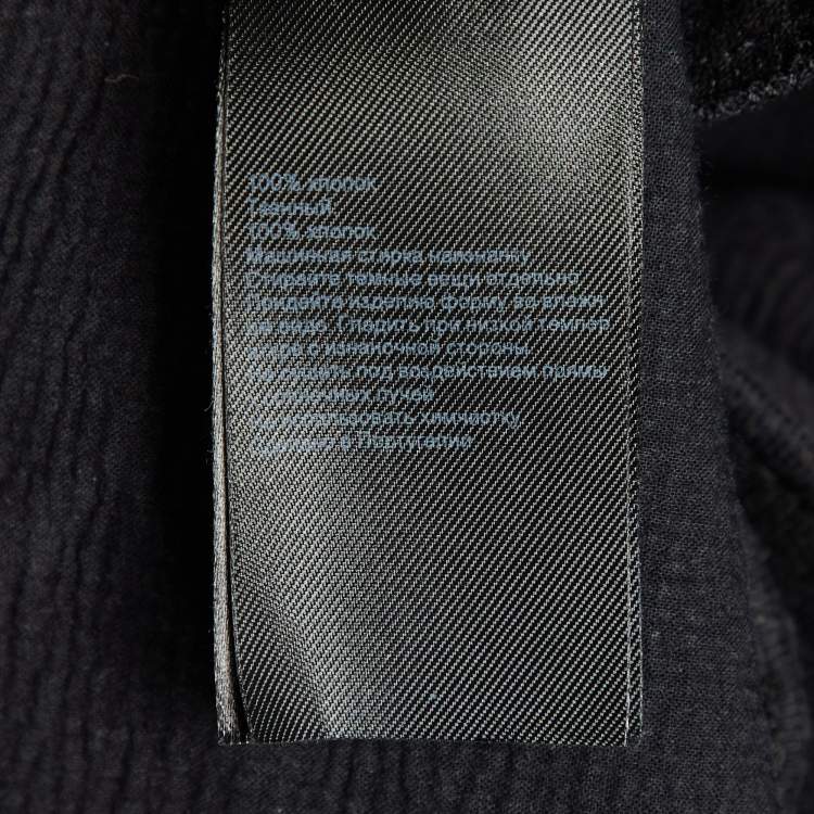 Pre Owned All Saints Black Cotton Niki Mini Sweat Dress L