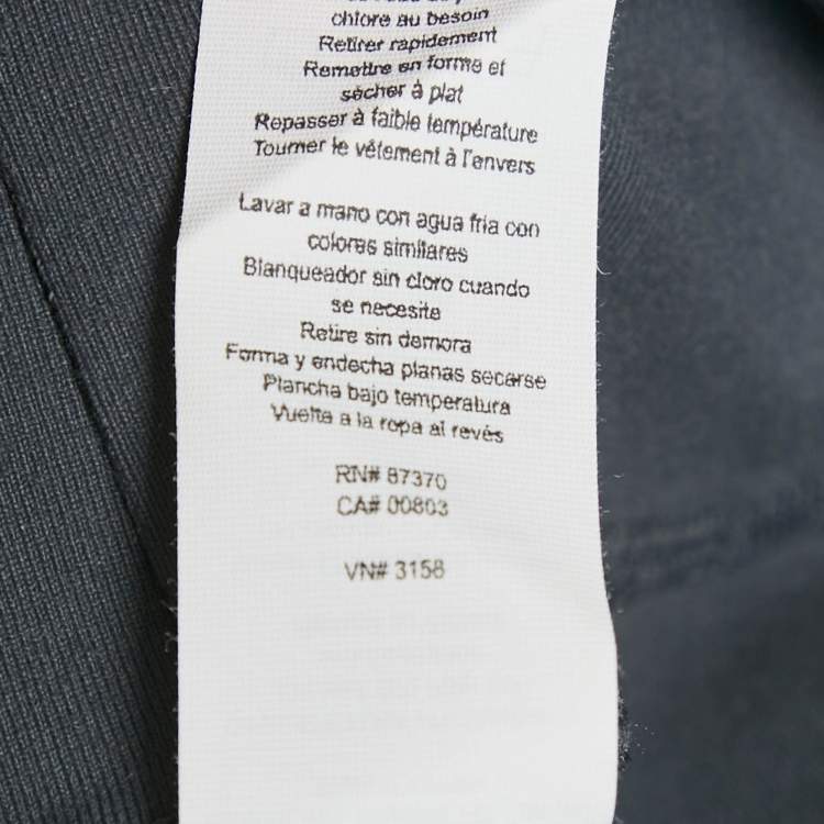 Pre Owned Alo Yoga Grey Jersey Mesh Detail Leggings L