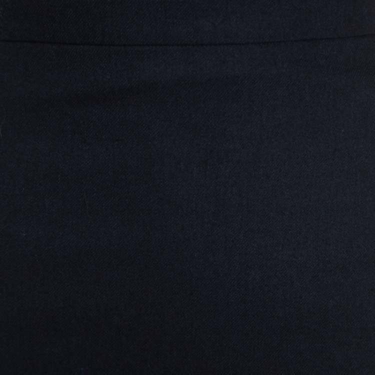 Pre Owned Altuzarra Navy Blue Wool Blend Stretch Faun Pencil Skirt S
