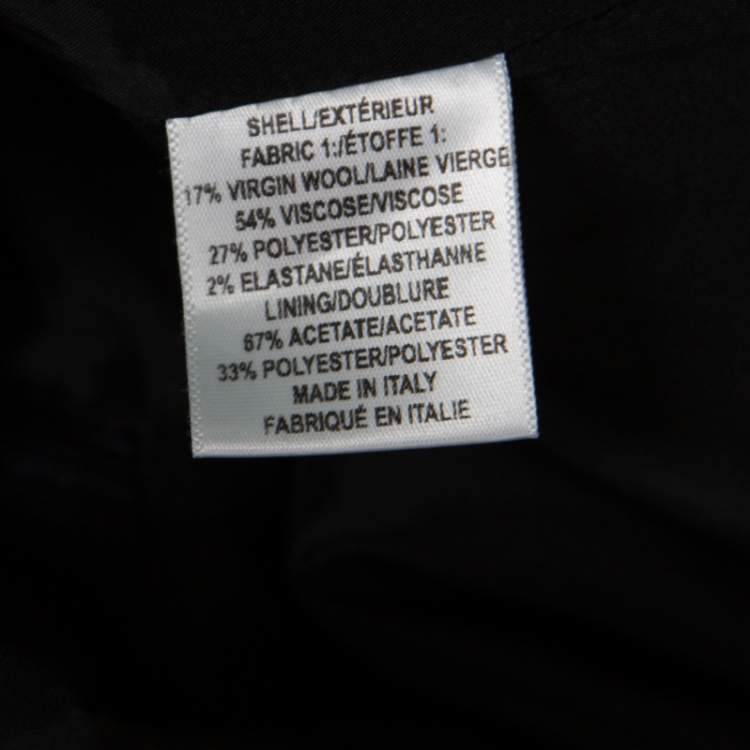 Pre Owned Altuzarra Navy Blue Wool Blend Stretch Faun Pencil Skirt S