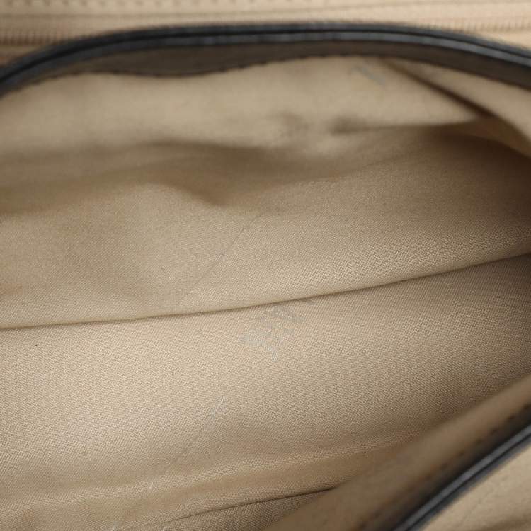 Pre Owned Alviero Martini 1A Classe Black Leather Top Handle Bag