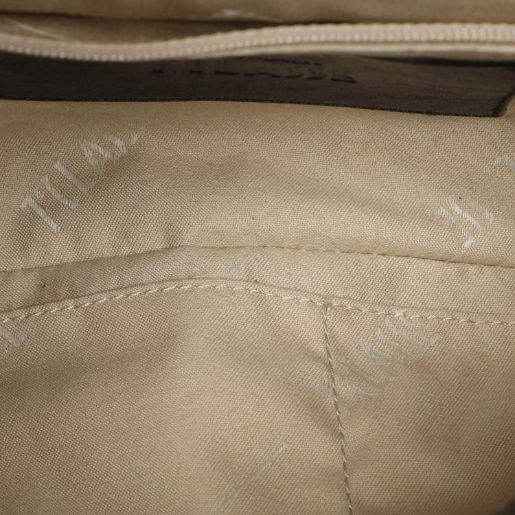 Pre Owned Alviero Martini 1A Classe Black Leather Top Handle Bag