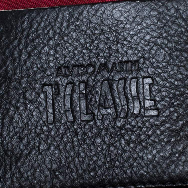 Pre Owned Alviero Martini 1A Classe Brown/Black Geo Print Coated Canvas Tote