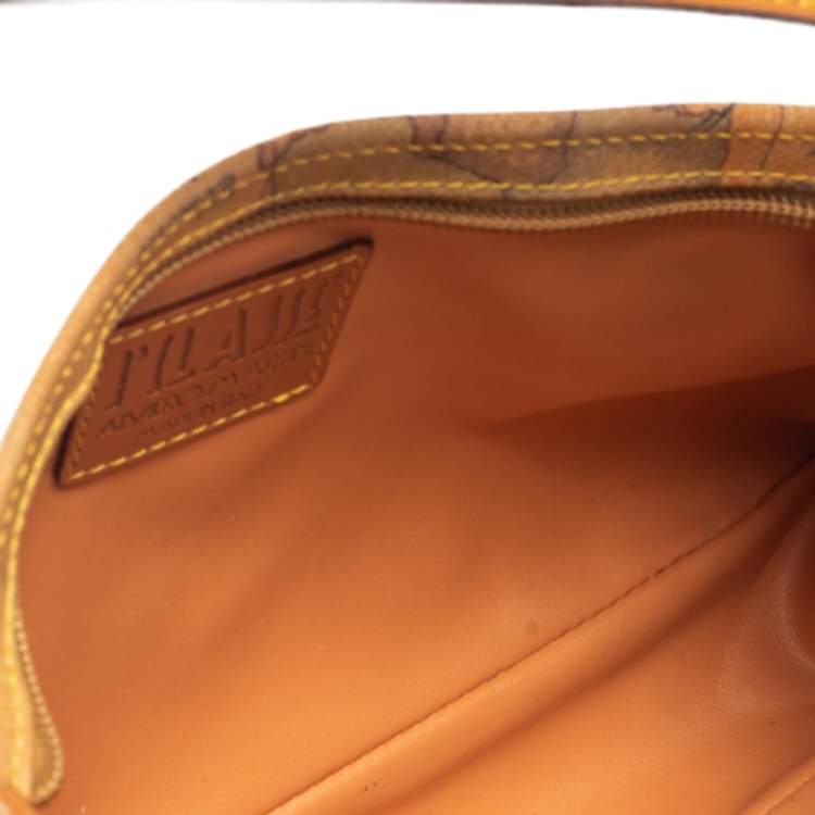 Pre Owned Alviero Martini 1A Classe Coated Canvass and Leather Baguette 