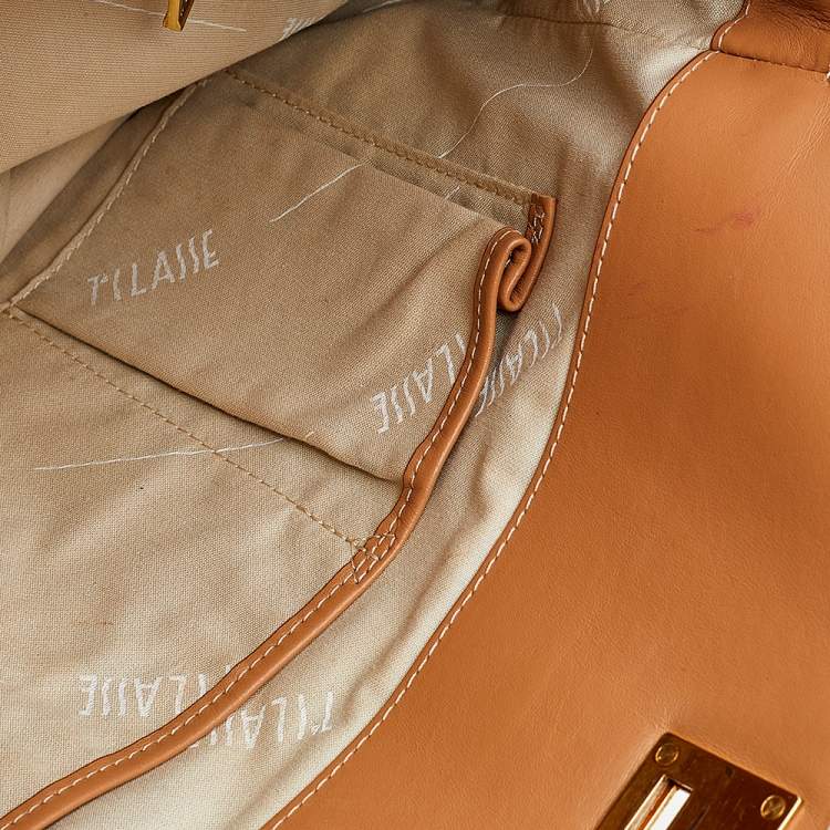 Pre Owned Alviero Martini 1A Classe Beige Leather Tote