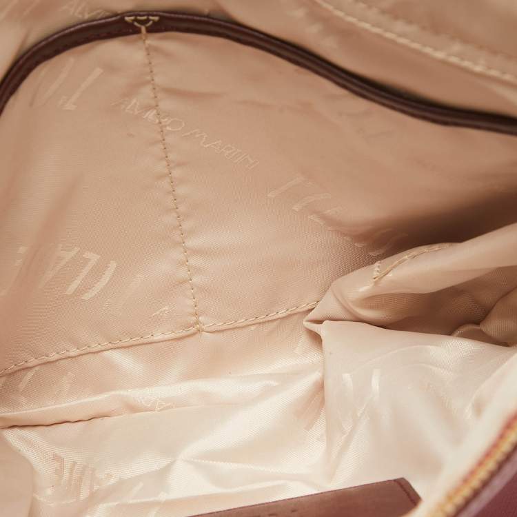 Pre Owned Alviero Martini 1A Classe Red Leather Shoulder Bag