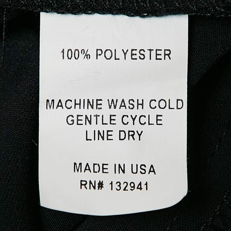 Pre Owned Amanda Uprichard Black Crepe Wide Leg Trousers M