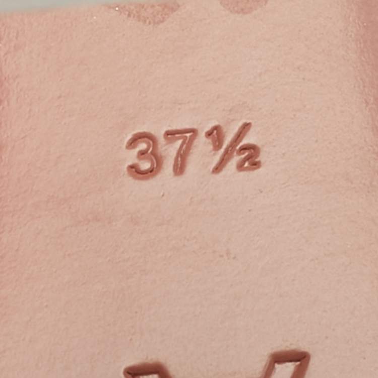 Pre Owned Amina Muaddi Bella Size 37.5 Transparent/Silver PVC Slide Sandals