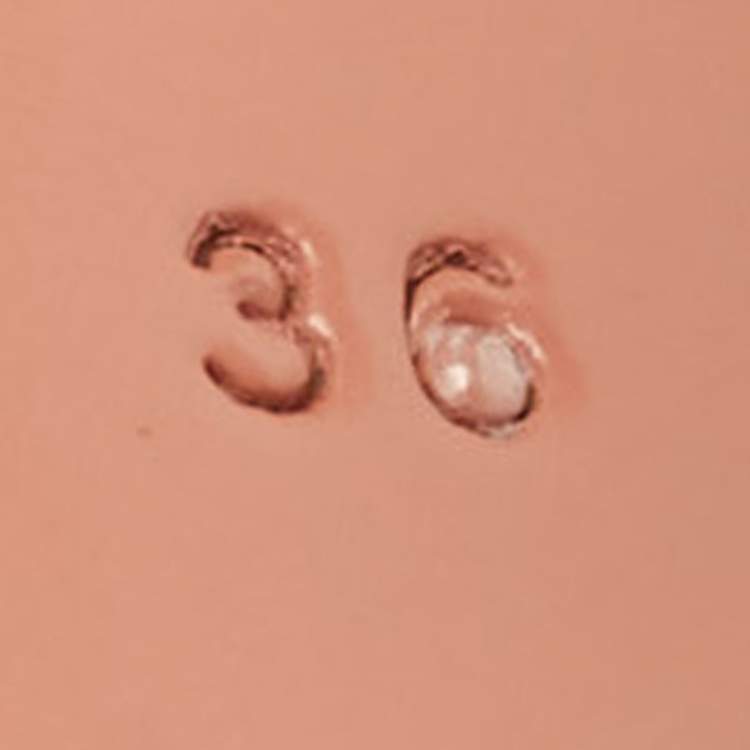 مملوكة مسبقًا Amina Muaddi Pink/Gold  Leather Gid Ankle Strap Sandals Size 36