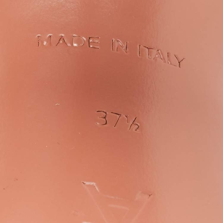 Pre Owned Amina Muaddi Sliver Satin lupita Slide Sandals Size 37.5
