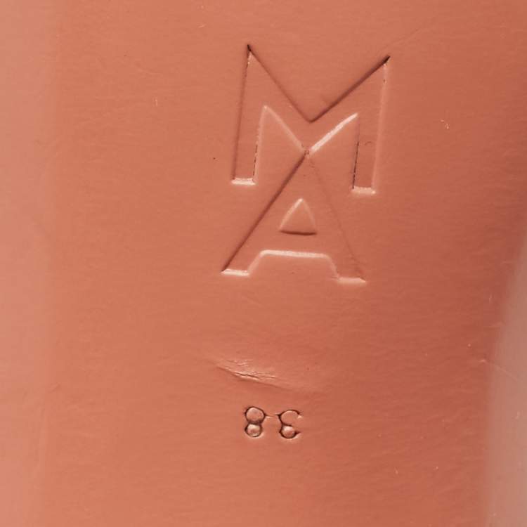 Pre Owned Amina Muaddi Gilda Size 38 Black Satin  Crystal Embellished Slide Sandals                         