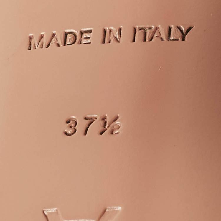 Pre Owned Amina Muaddi Naima Crystal Embellished Size 37.5 Black Suede Slide Sandals