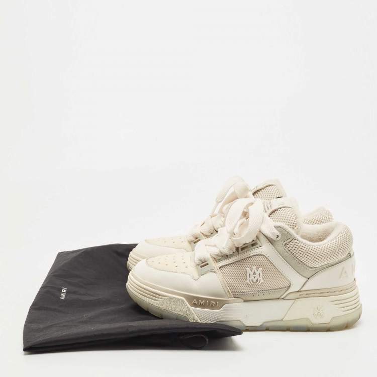 Pre Owned Amiri Tricolor Mesh and Leather MA-1 Sneakers Size 40