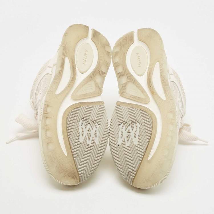 Pre Owned Amiri Tricolor Mesh and Leather MA-1 Sneakers Size 40