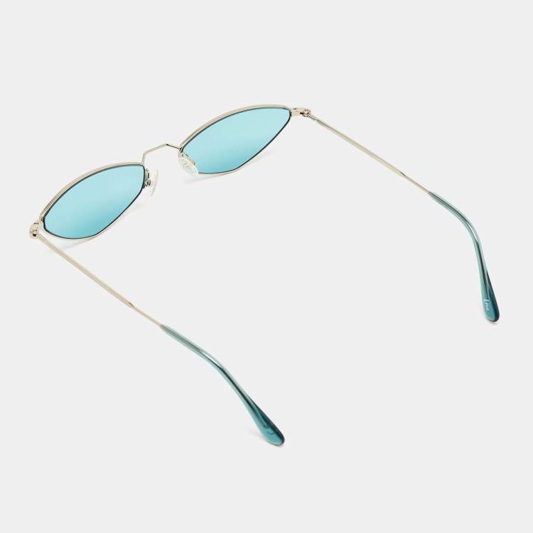 Pre Owned Andy Wolf Green Eliza Cat Eye Sunglasses