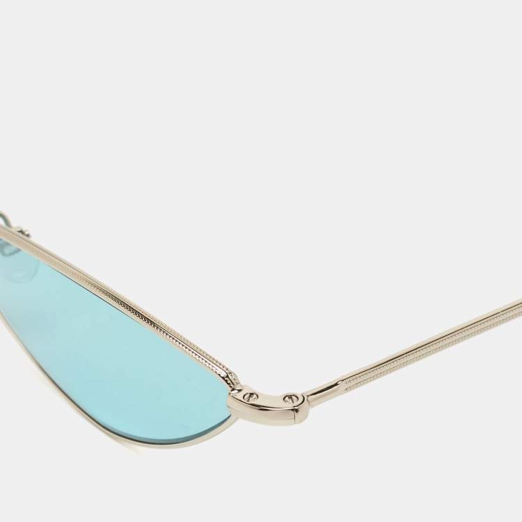 Pre Owned Andy Wolf Green Eliza Cat Eye Sunglasses