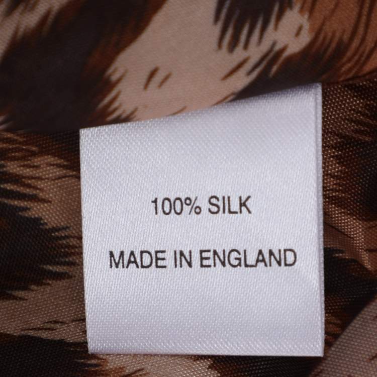 Pre Owned Anna Scholz Blue Dupion Silk Long Sleeve Blouse XL