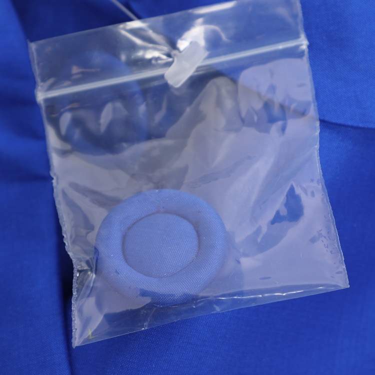 Pre Owned Anna Scholz Blue Dupion Silk Long Sleeve Blouse XL