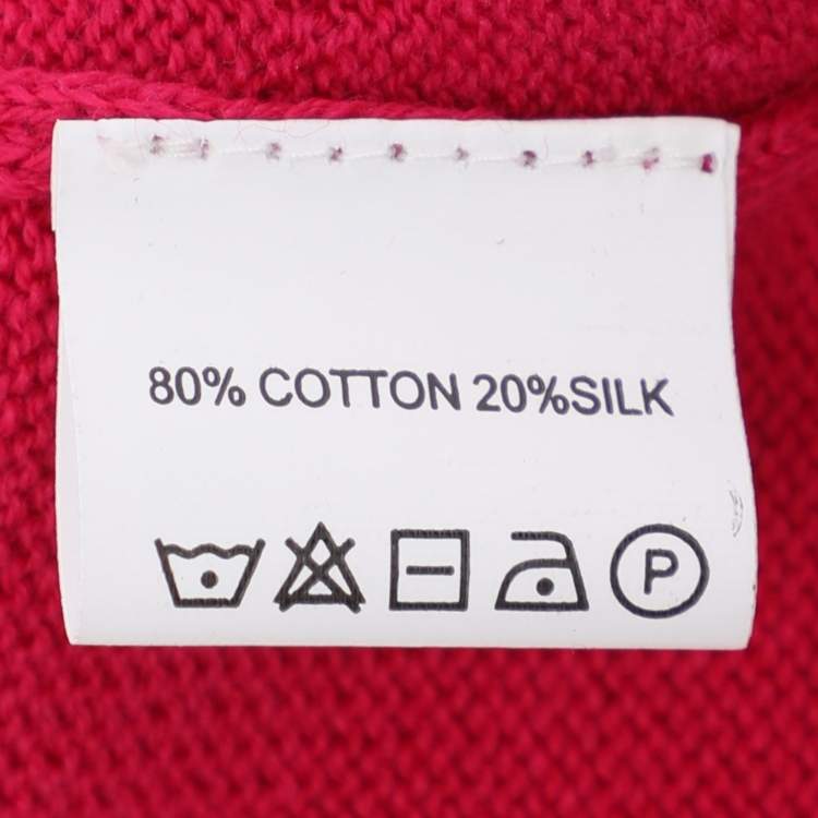 Pre Owned Anna Scholz Pink/Black Jersey Piped Vest Top XXL