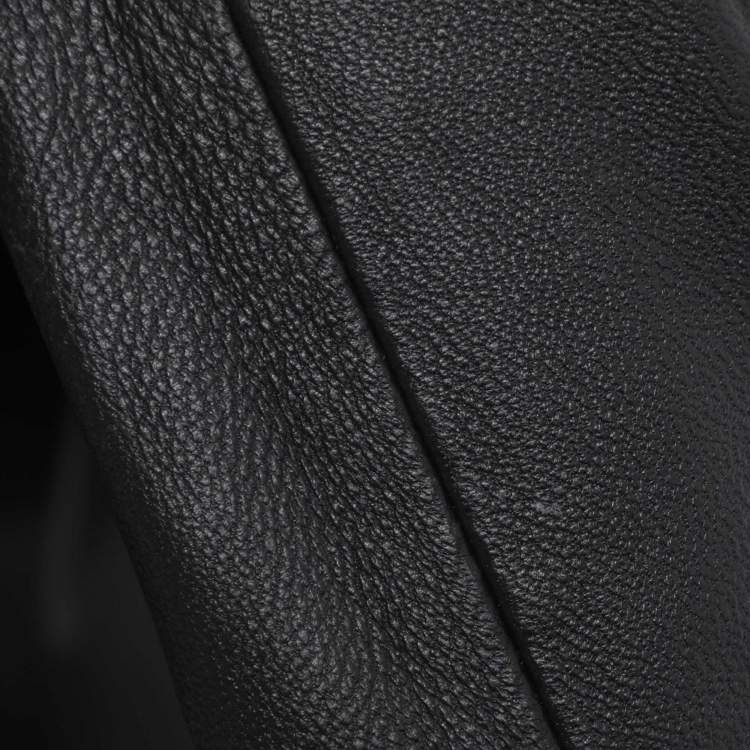 Pre Owned Anna Scholz Black Leather Jacket XL