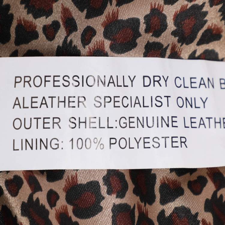 Pre Owned Anna Scholz Red Leather Jacket XL