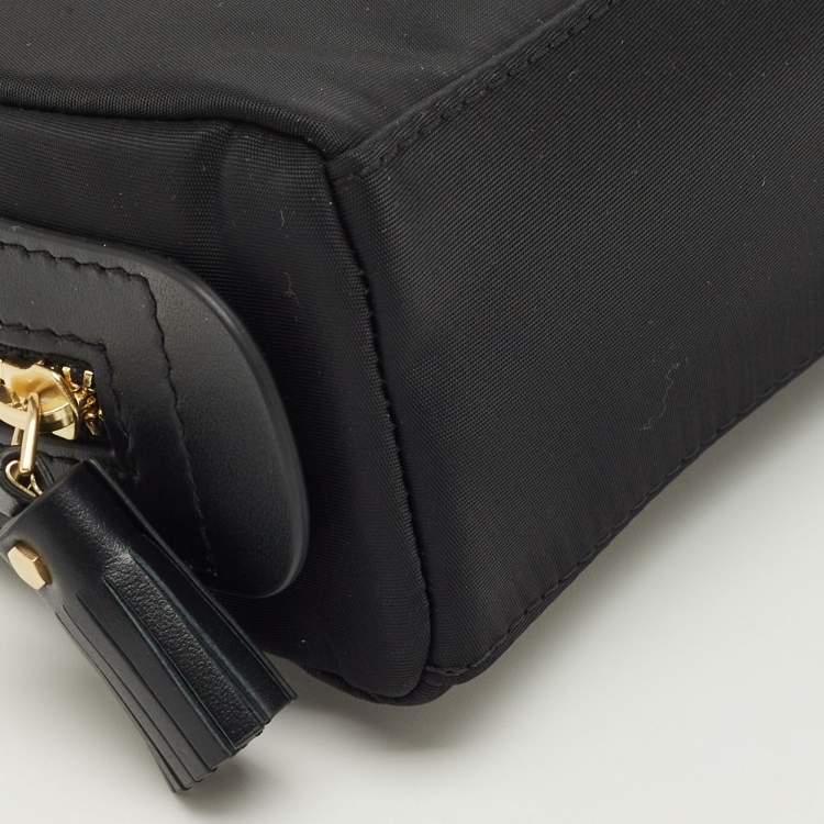 Pre Owned حقيبة صغيرة انيا هندمارش غيرلي ستاف نايلون أسود