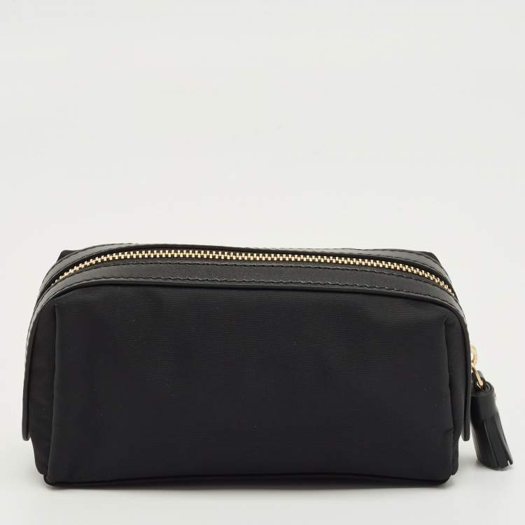 Pre Owned حقيبة صغيرة انيا هندمارش غيرلي ستاف نايلون أسود