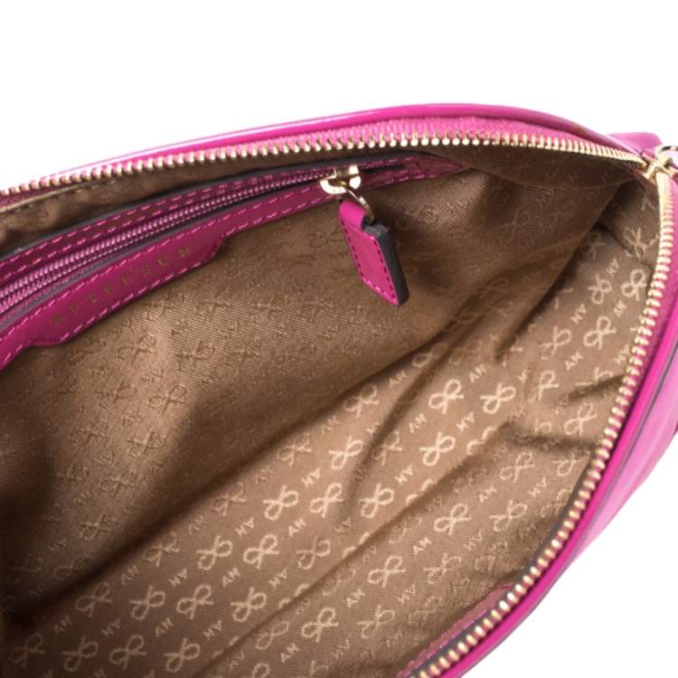 Pre Owned Anya Hindmarch Pink Nylon Suncream Pouch