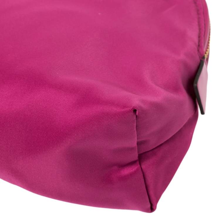 Pre Owned Anya Hindmarch Pink Nylon Suncream Pouch