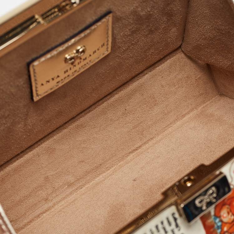 Pre Owned Anya Hindmarch Multicolor Snakeskin Corn Flakes Box Clutch