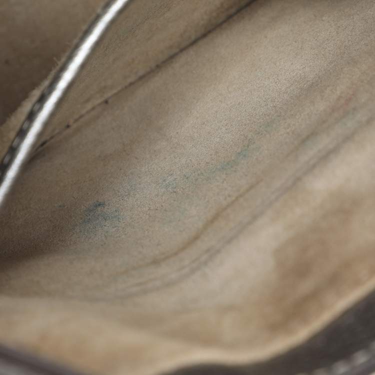 Pre Owned Anya Hindmarch Silver Leather Shoulder Bag