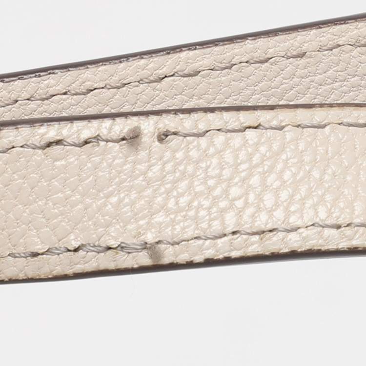 Pre Owned Anya Hindmarch Cream Woven Leather Neeson Tote