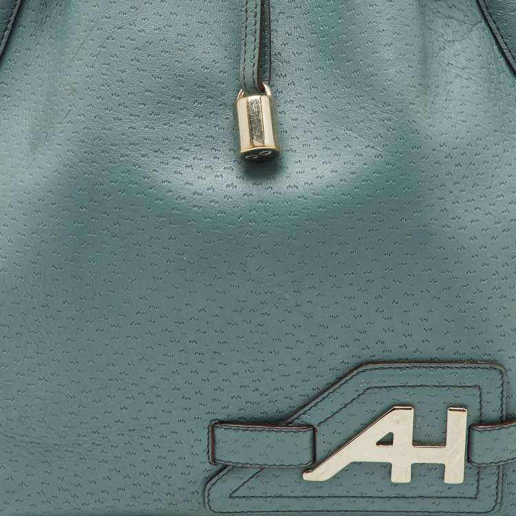 Pre Owned Anya Hindmarch Blue Leather Elrod Hobo