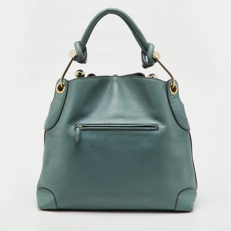 Pre Owned Anya Hindmarch Blue Leather Elrod Hobo