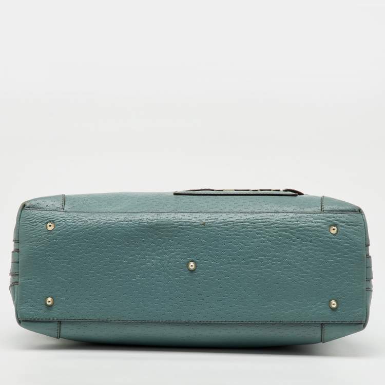 Pre Owned Anya Hindmarch Blue Leather Elrod Hobo