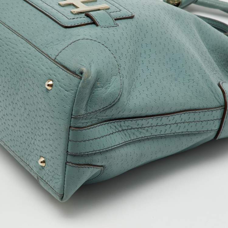 Pre Owned Anya Hindmarch Blue Leather Elrod Hobo
