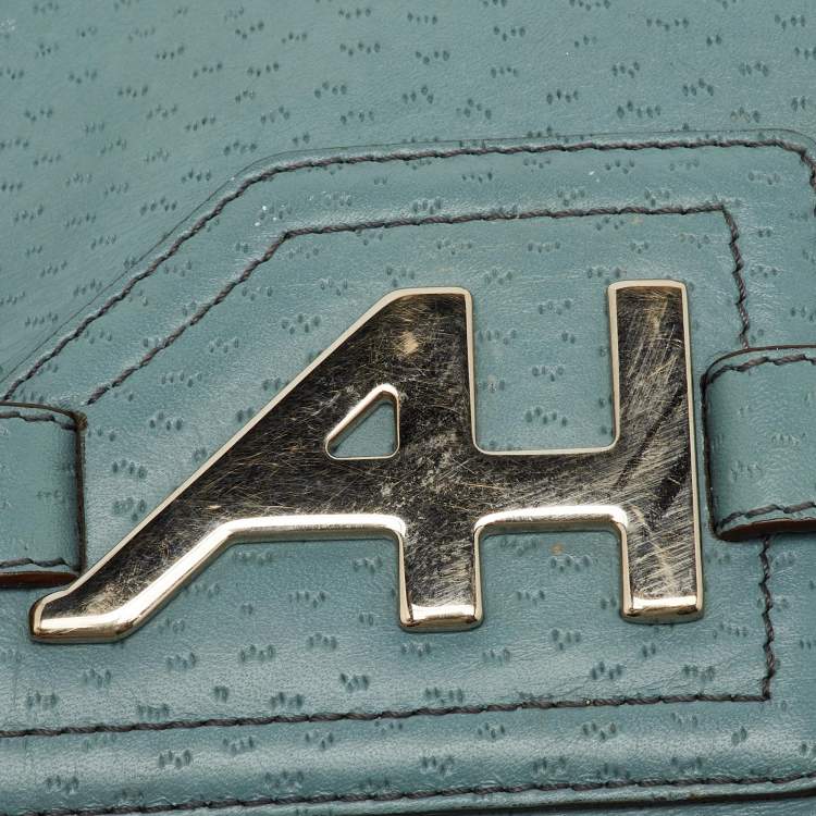 Pre Owned Anya Hindmarch Blue Leather Elrod Hobo