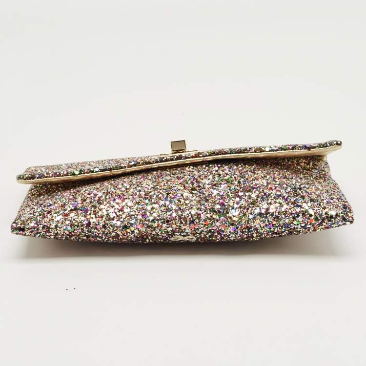 Pre Owned Anya Hindmarch Multicolor Glitter Valorie Clutch