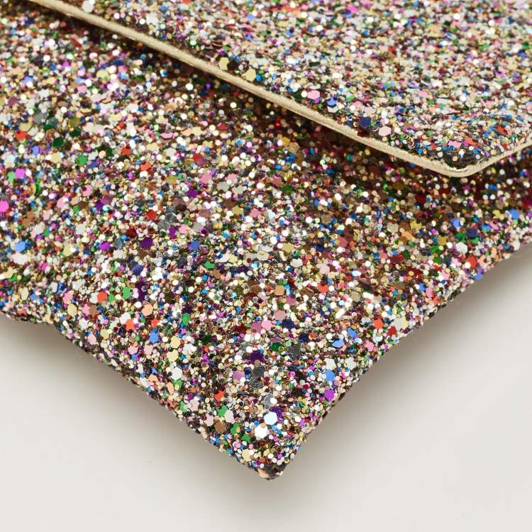 Pre Owned Anya Hindmarch Multicolor Glitter Valorie Clutch