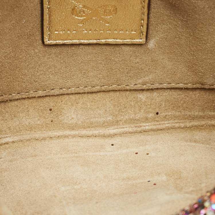 Pre Owned Anya Hindmarch Multicolor Glitter Valorie Clutch