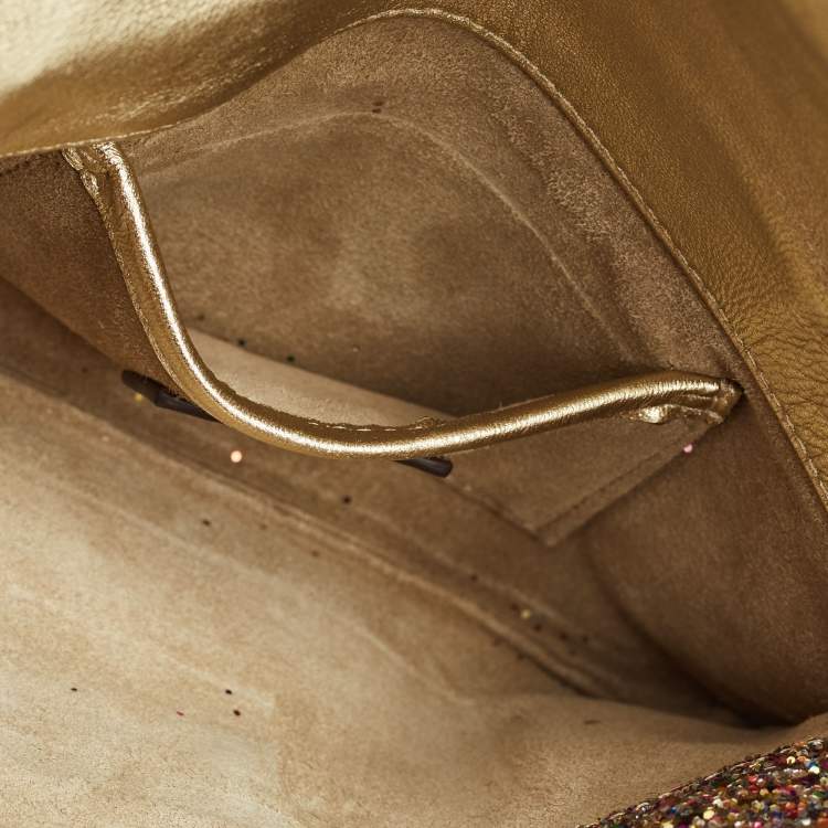 Pre Owned Anya Hindmarch Multicolor Glitter Valorie Clutch