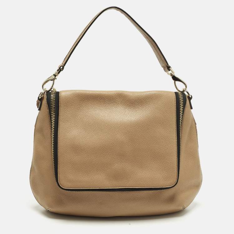 Pre Owned Anya Hindmarch Maxi Zip Brown Leather Hobo