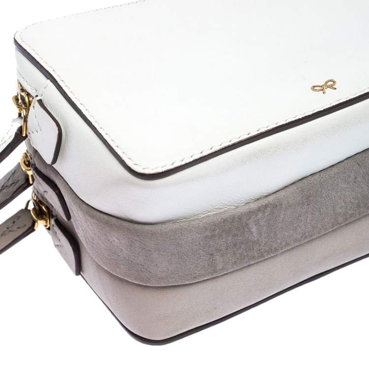 Pre Owned Anya Hindmarch Multicolor Leather Stack Multi Compartment Wrislet Clutch 