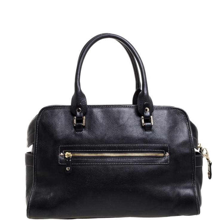 Pre Owned Anya Hindmarch Black Leather Shirley Satchel