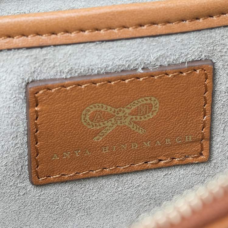 Pre Owned Anya Hindmarch Brown Leather Flap Clutch