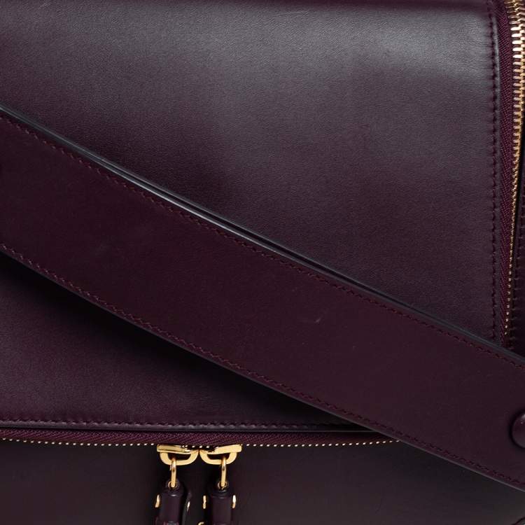 Pre Owned Anya Hindmarch Burgundy Leather Vere Satchel