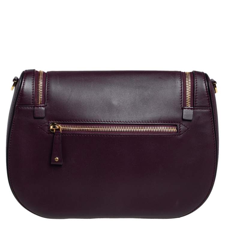 Pre Owned Anya Hindmarch Burgundy Leather Vere Satchel