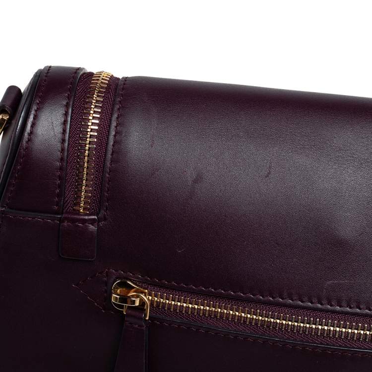 Pre Owned Anya Hindmarch Burgundy Leather Vere Satchel